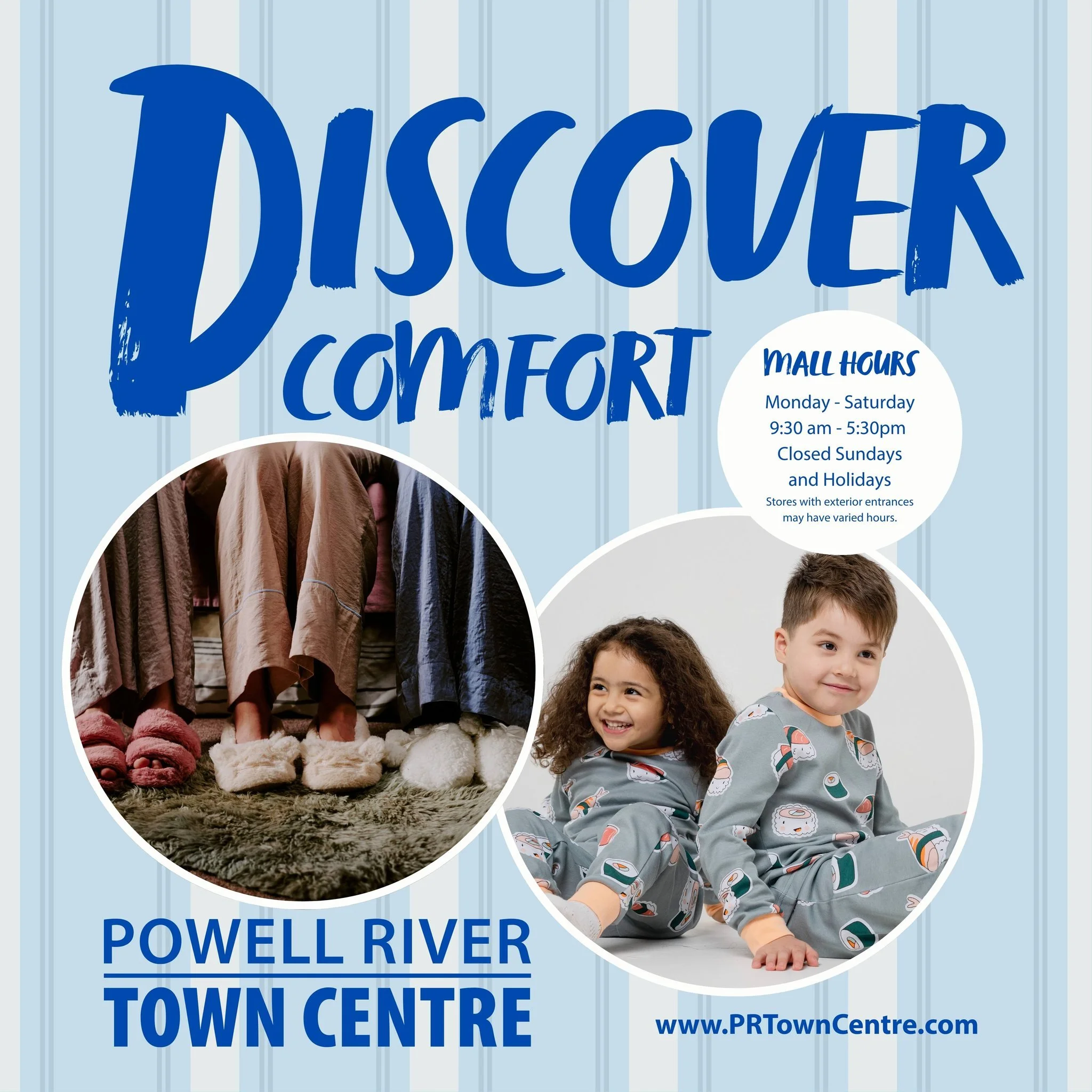 Nestled on the beautiful Sunshine Coast, Powell River Town Centre offers an array of cozy sleepwear options to ensure you unwind after a long day.

#pajamasallday #CozySlippers
