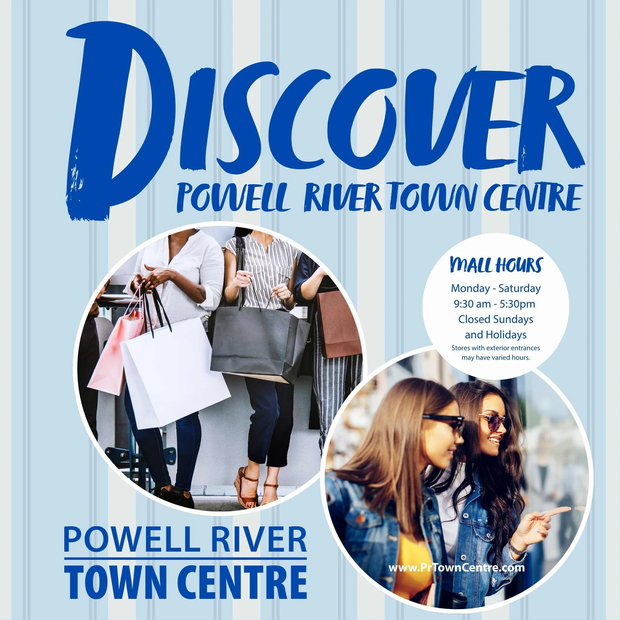 We invite you to experience the unique blend of curated shops and services, all in one spot, in the the centre of town! Visit us at Powell River Town Centre!

*With So Much More In-Store*
