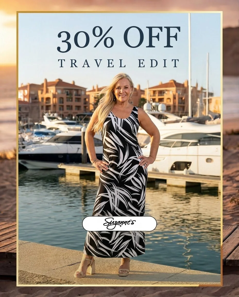 Your suitcase&rsquo;s favourite styles have arrived. ✈️ From breezy seaside dinners to sunset strolls, get 30% OFF our Travel Edit and prep for your next escape in style. Offer for a limited time only. Exclusions Apply!