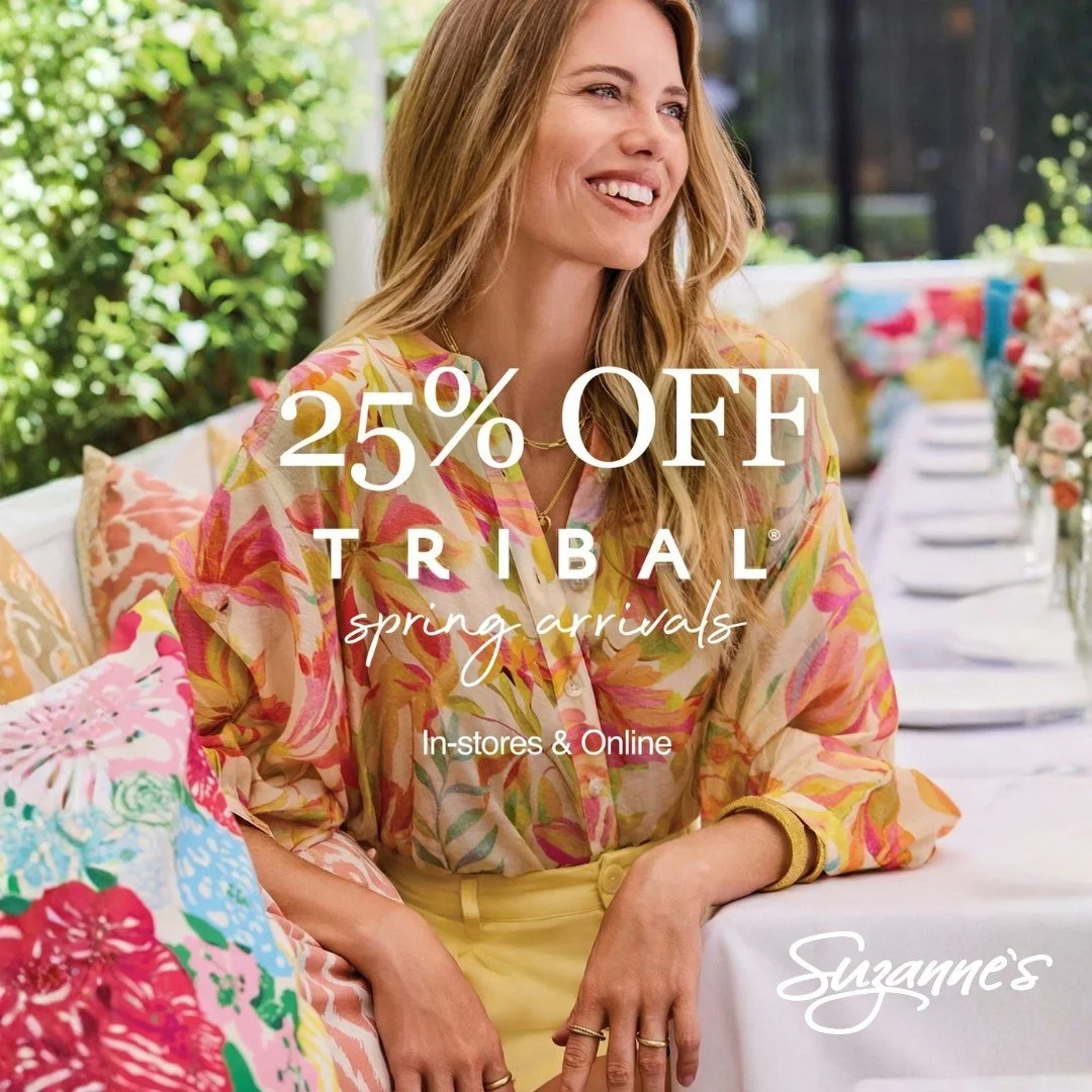 Tribal Event: 25% OFF Everything Tribal until April 17!
(Limited time only | Exclusions may apply)
We are so happy to share that your favourite Tribal pieces are now 25% off! From beautiful tops to the perfect fitting pants, this collection offers co