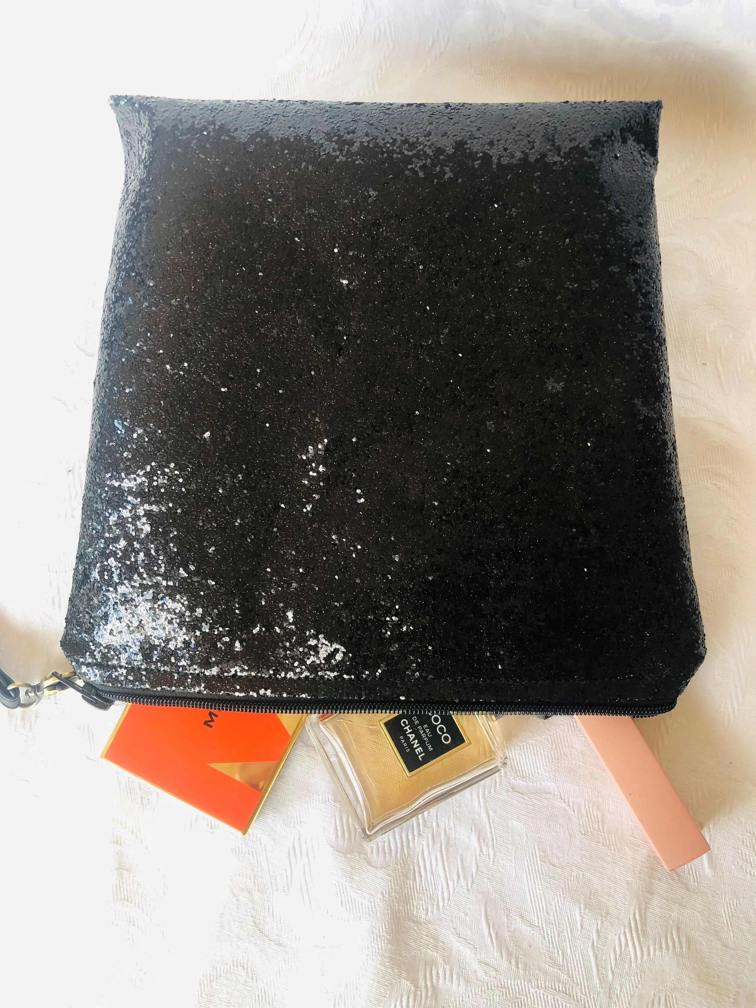 BLACK GLITTER COSMETICS BAG SMALL 3.jpg