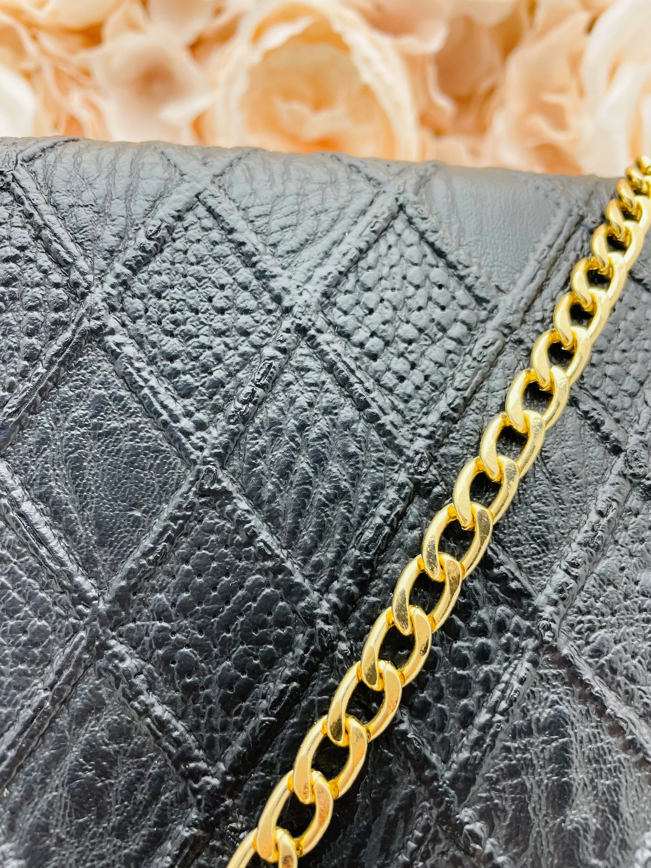 BLACK CRISS CROSS GOLD CHAIN STRAP 7.jpg