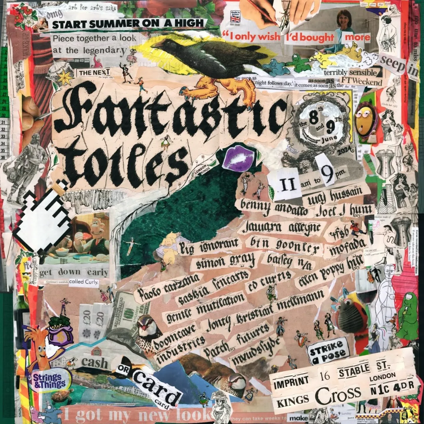 8-9 June 
FANTASTIC TOILES (@fantastictoiles)
POPUP AT NEW KINGS CROSS LOCATION
FROM 11-9
BACK AGAIN FOR A SUMMER BANGER
 ☀️ 
FLYER BY @jontykmellmann