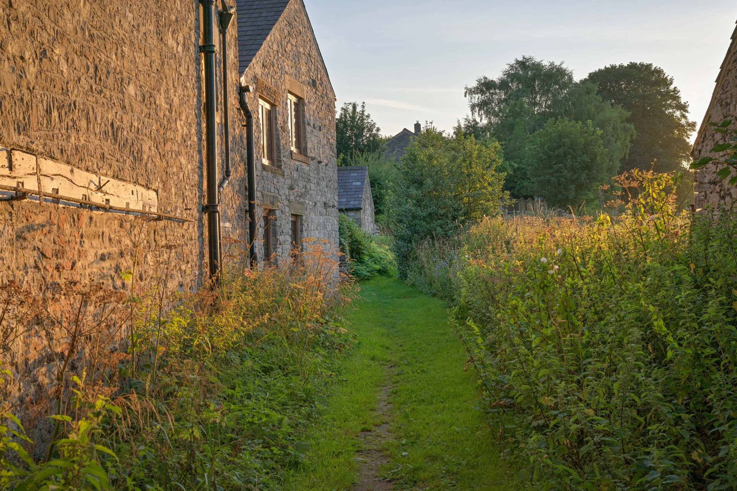 Old road, sunset