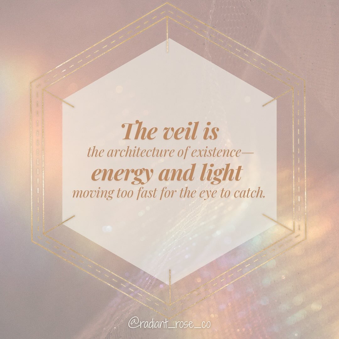 ✨🔮 New on the blog 🔮✨
The veil is often misunderstood as a barrier&mdash;
something we pass through as we walk from one life to the next 🕊
But it&rsquo;s far more complex&hellip; and far more profound 🌌

The veil is the architecture behind everyt