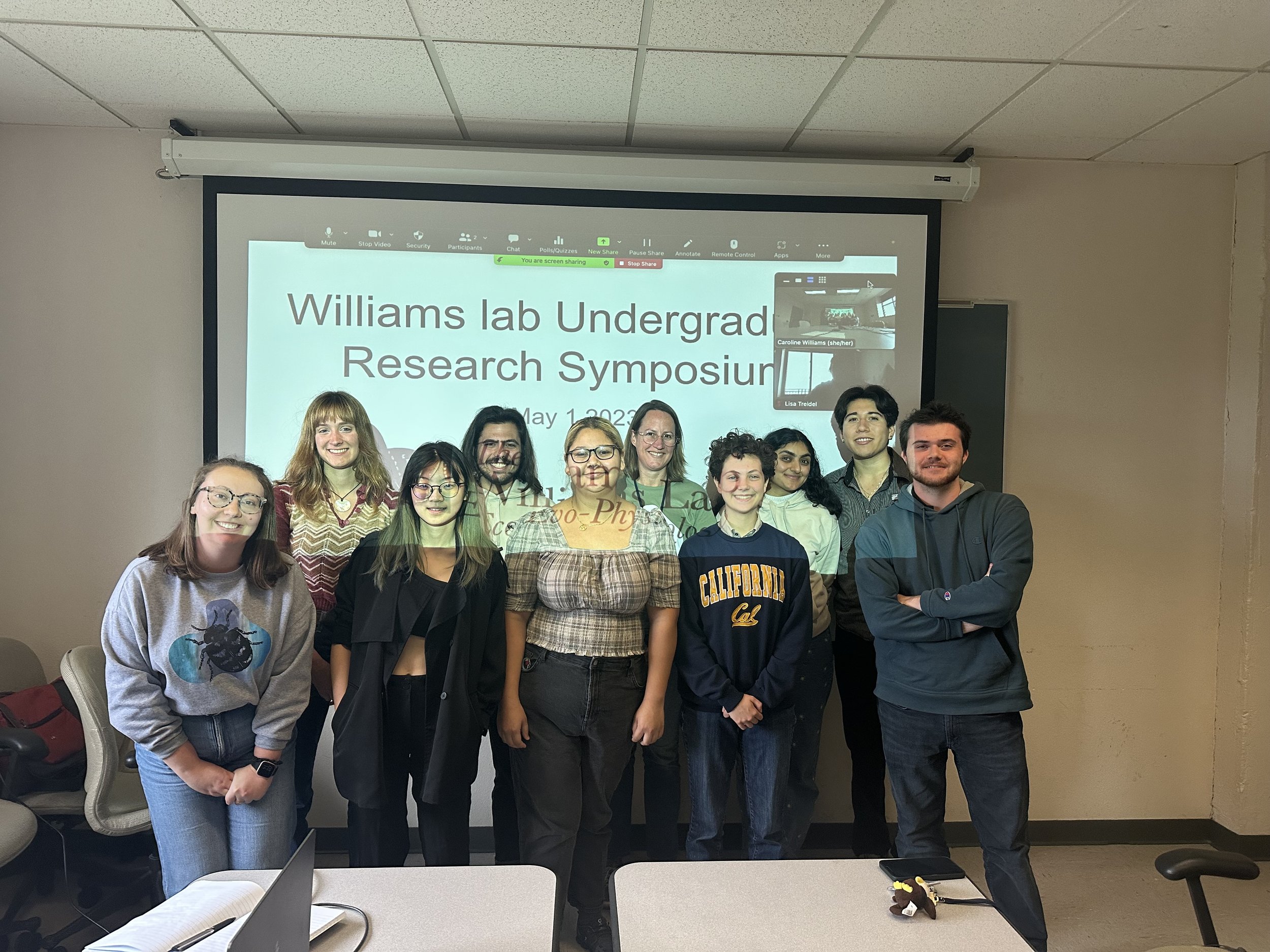 Williams' Lab 2023 Undergrad Symposium and Goodbye to Mark!