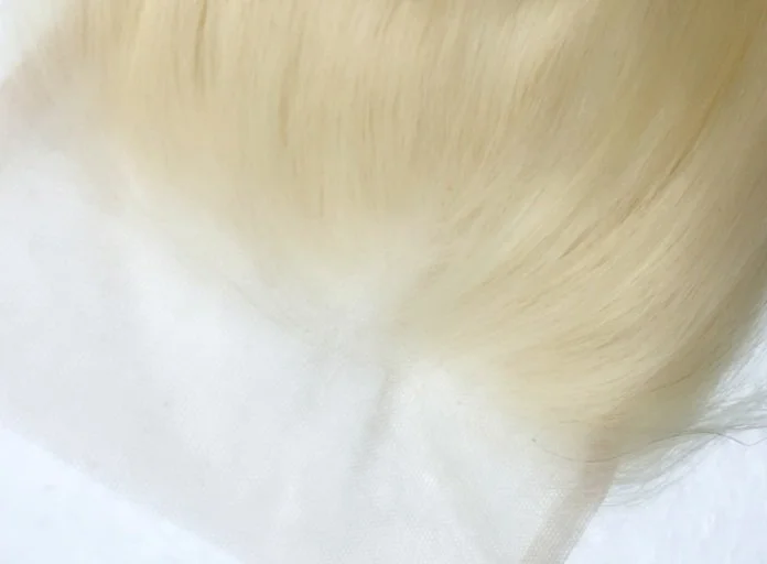 613 BLEACHED BLONDE THIN LUXURY CLOSURE