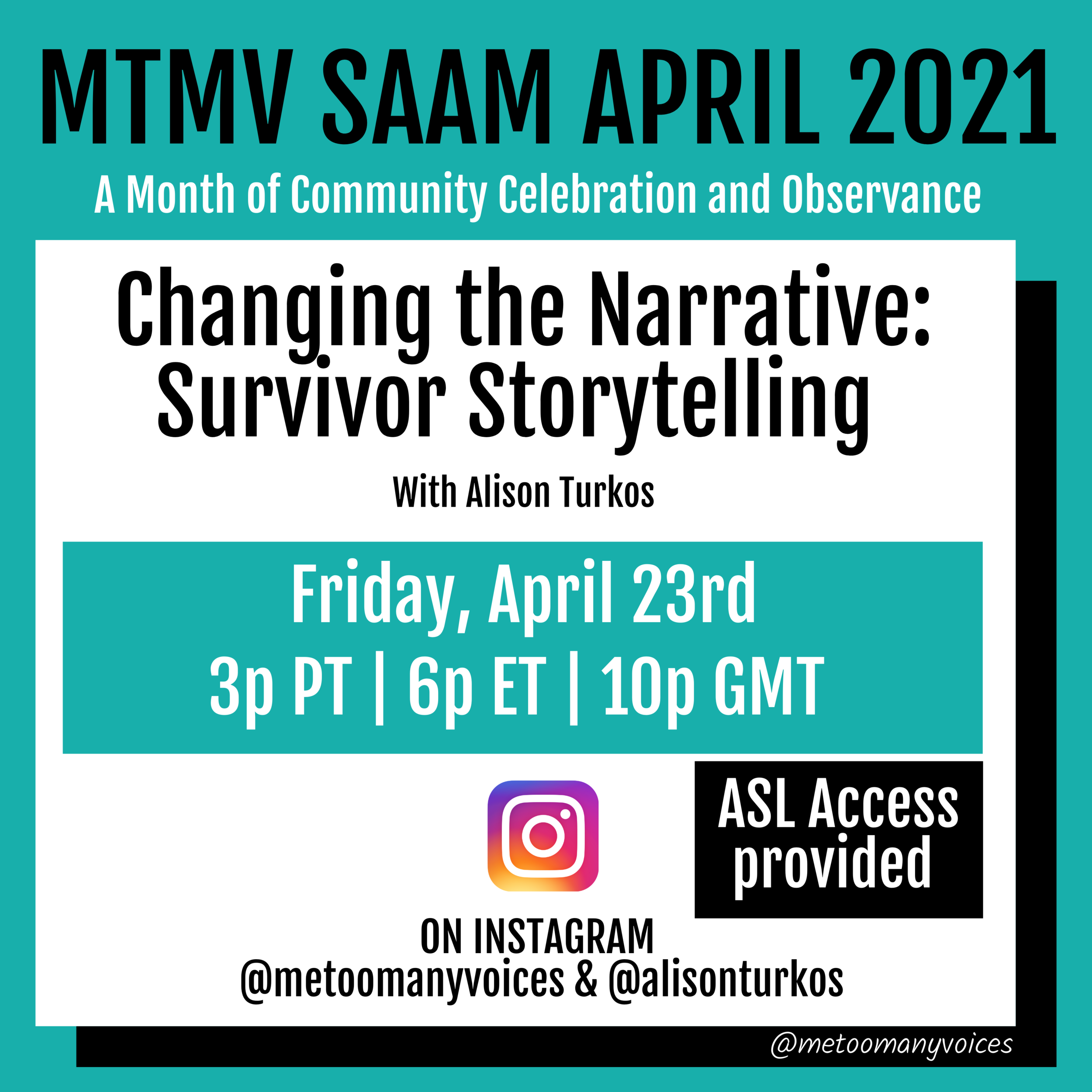 SAAM: Survivor Storytelling