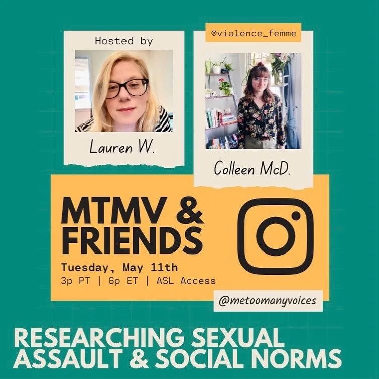Colleen McD. | Researching Sexual Assault &amp; Social Norms