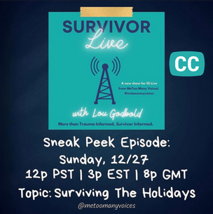 Survivor Live with Lou Godbold: Surviving the Holidays