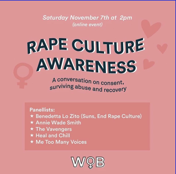 Rape Culture Awareness Panel with Women of Brixton Org