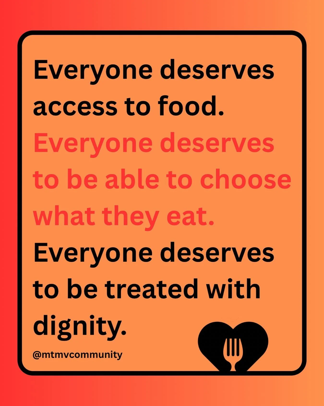 You deserve food and sustenance. Anyone who thinks otherwise can go stick a fork in it. Check out @feedingamerica to find out about local food banks and other resources. My DMs are always open as well if I can help you find any type of support. You m