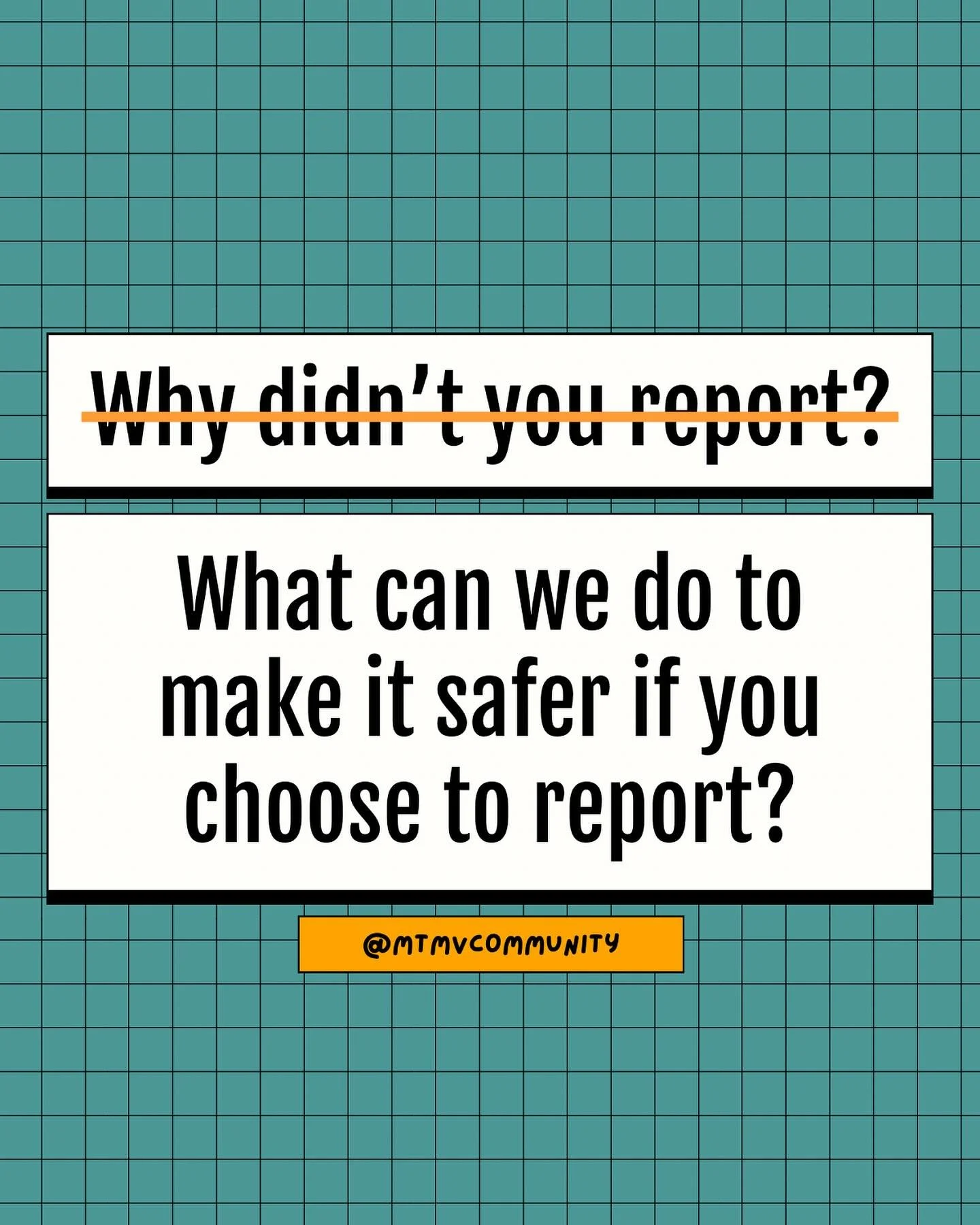 #tbt because there are a gazillion valid reasons why someone may not report. One of them being that survivors are often treated like the problem; blamed, shamed, and minimized to fit a narrative when they do come forward. Then again often left to pro