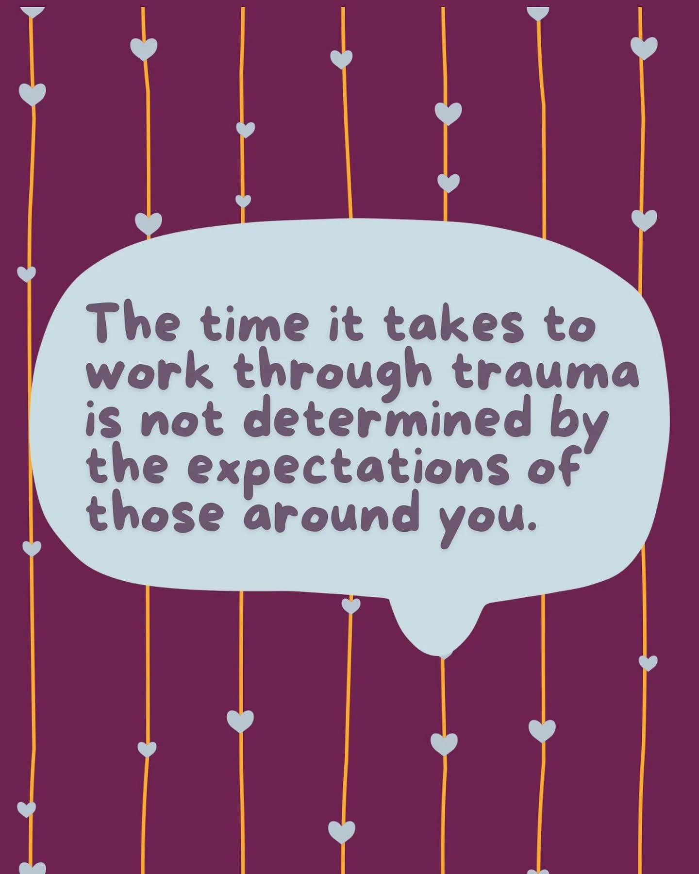 If we could simply &ldquo;get over it&rdquo; or &ldquo;just move on&rdquo;, it wouldn&rsquo;t be trauma. There is no set time frame for working through trauma and we all do it in our own way and in our own time. Please take breaks and be kind to your