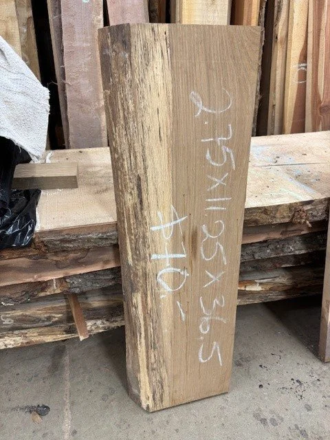 White Oak S3S Live Edge Shelf Blank