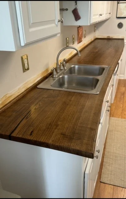 Ash Live Edge Kitchen Countertops