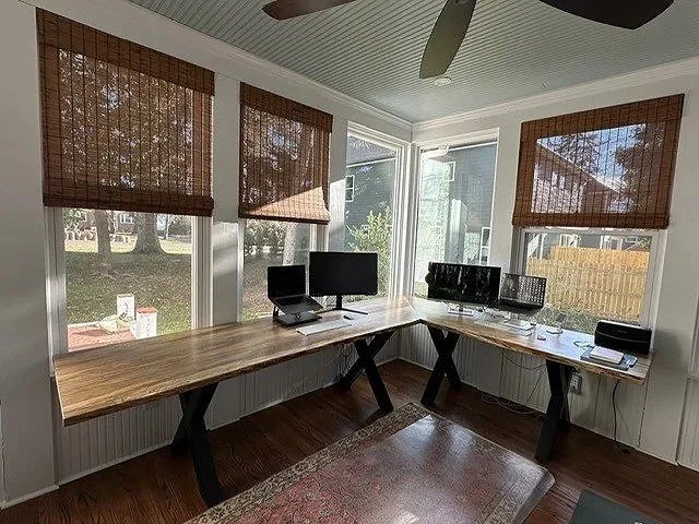 Spalted Maple L-shaped 10ft X 7ft Desk