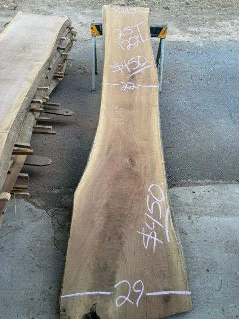 Kiln Dried Black Walnut Live Edge Slab