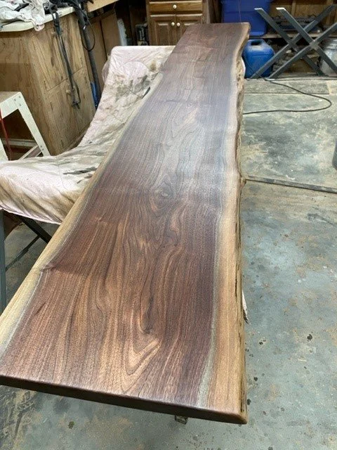 10ft Walnut Countertop in process