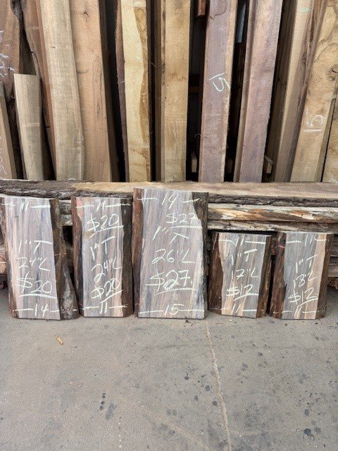 Kiln Dried Live Edge Spalted Maple Slab Shorts