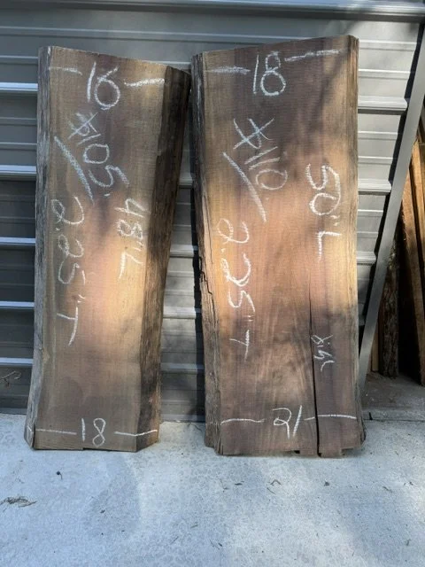 Kiln Dried Live Edge Black Walnut Slabs