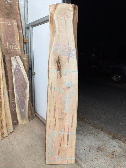 Maple Live Edge Slab Kiln Dried Surfaced 2 Sides Ambrosia Maple Planed