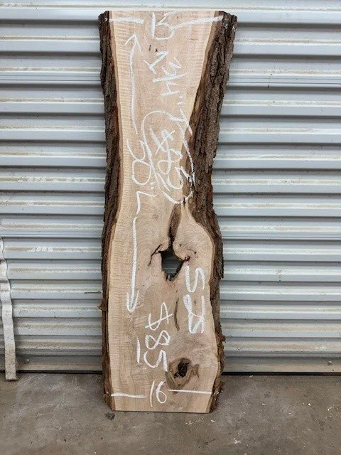 Kiln Dried Maple Live Edge Slab Surfaced on 2 sides