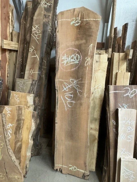 Kiln Dried Live Edge Oak Slab Bargain