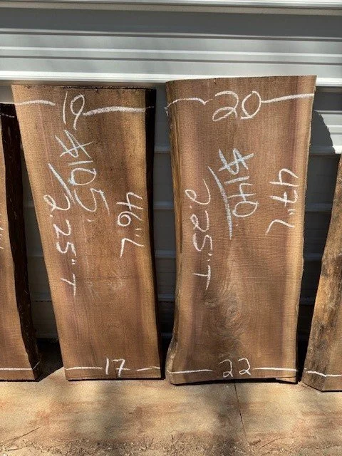 Kiln Dried Live Edge Black Walnut Slabs