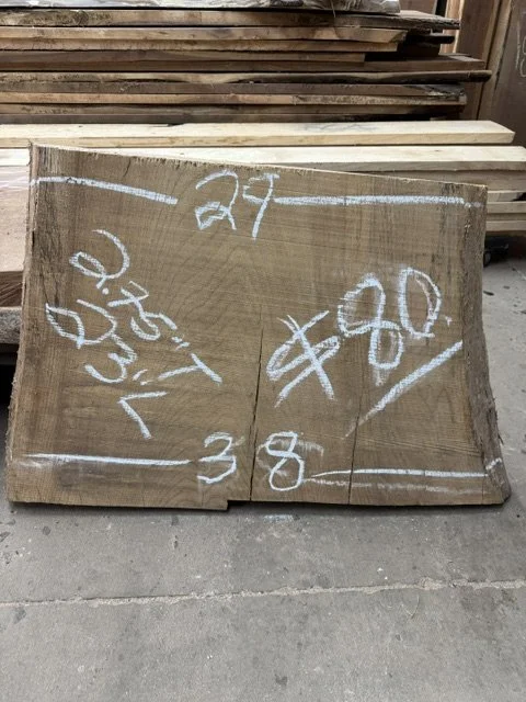 Kiln Dried White Oak Live Edge Drop or short