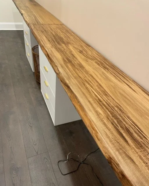 Commercial Live Edge Poplar 14ft countertop
