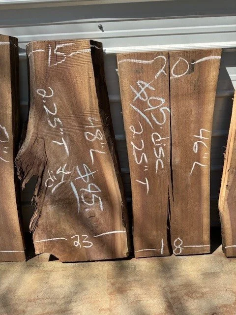 Kiln Dried Live Edge Black Walnut Slabs