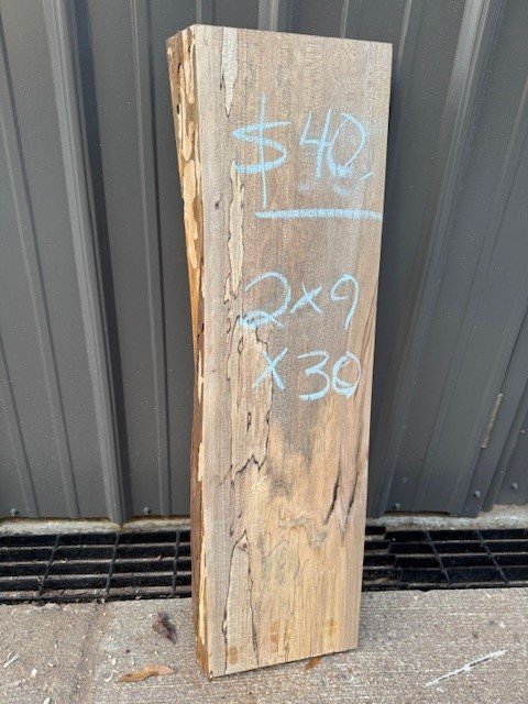 Kiln Dried Spalted Maple Live Edge Shelf Blank