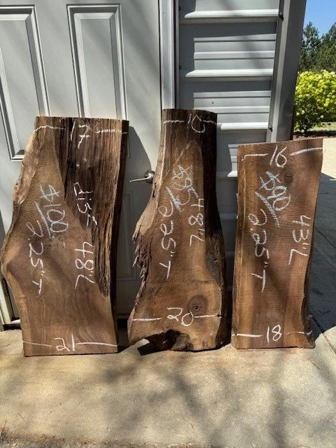 Kiln Dried Live Edge Black Walnut Slabs