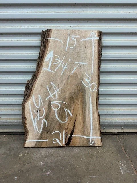 Kiln Dried Maple Live Edge Slab Surfaced Flattened 2 sides