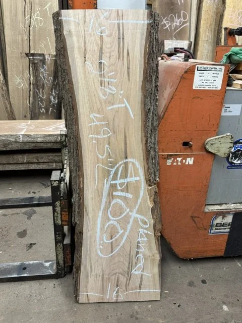 Kiln Dried and Surface Planed on 2 Sides Ambrosia Maple Live Edge Slab