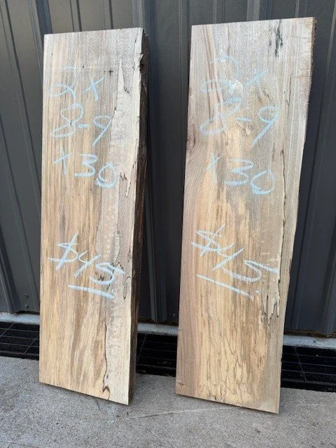 Kiln Dried Spalted Maple Live Edge Shelf Blanks