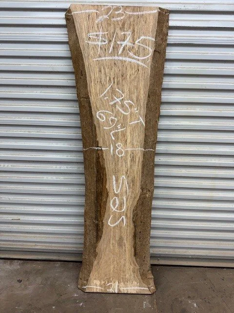 Kiln Dried Surfaced 2 Sides Flattened Planed White Oak Live Edge Slab
