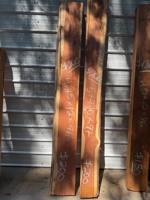 Kiln Dried Live Edge Eastern Red Cedar Mantel Blanks