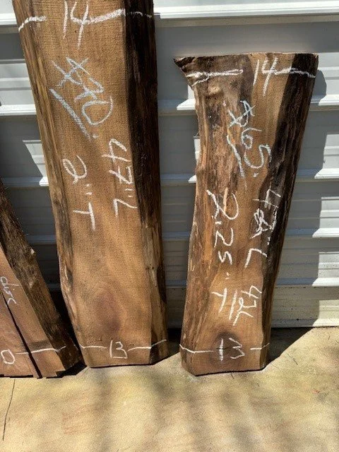 Kiln Dried Live Edge Black Walnut Slabs