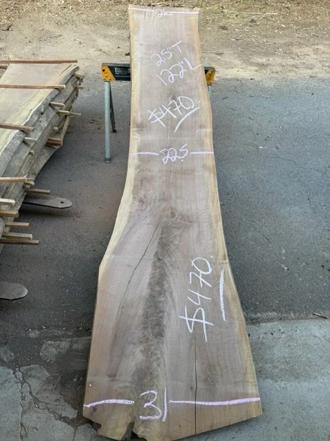 Kiln Dried Black Walnut Live Edge Slab