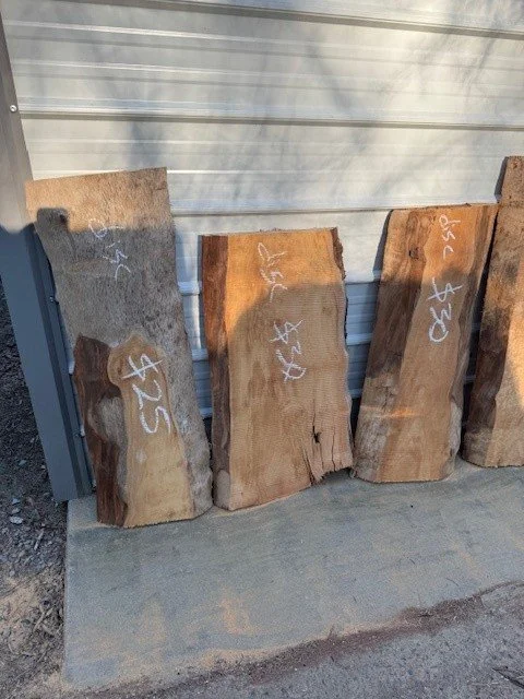 Kiln Dried Sycamore Live Edge Slabs