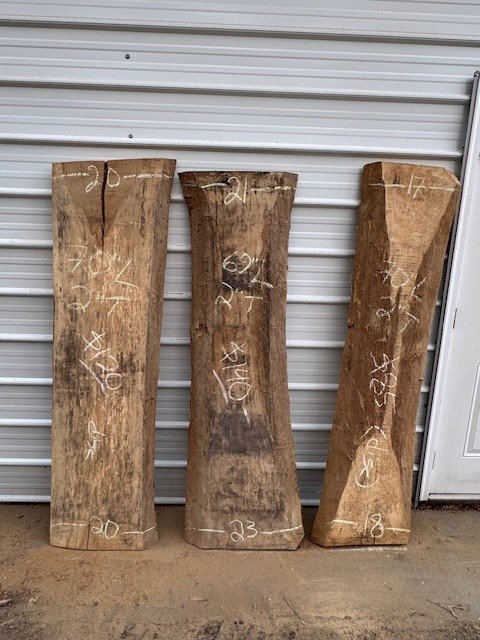 Kiln Dried White Oak Live Edge Slabs