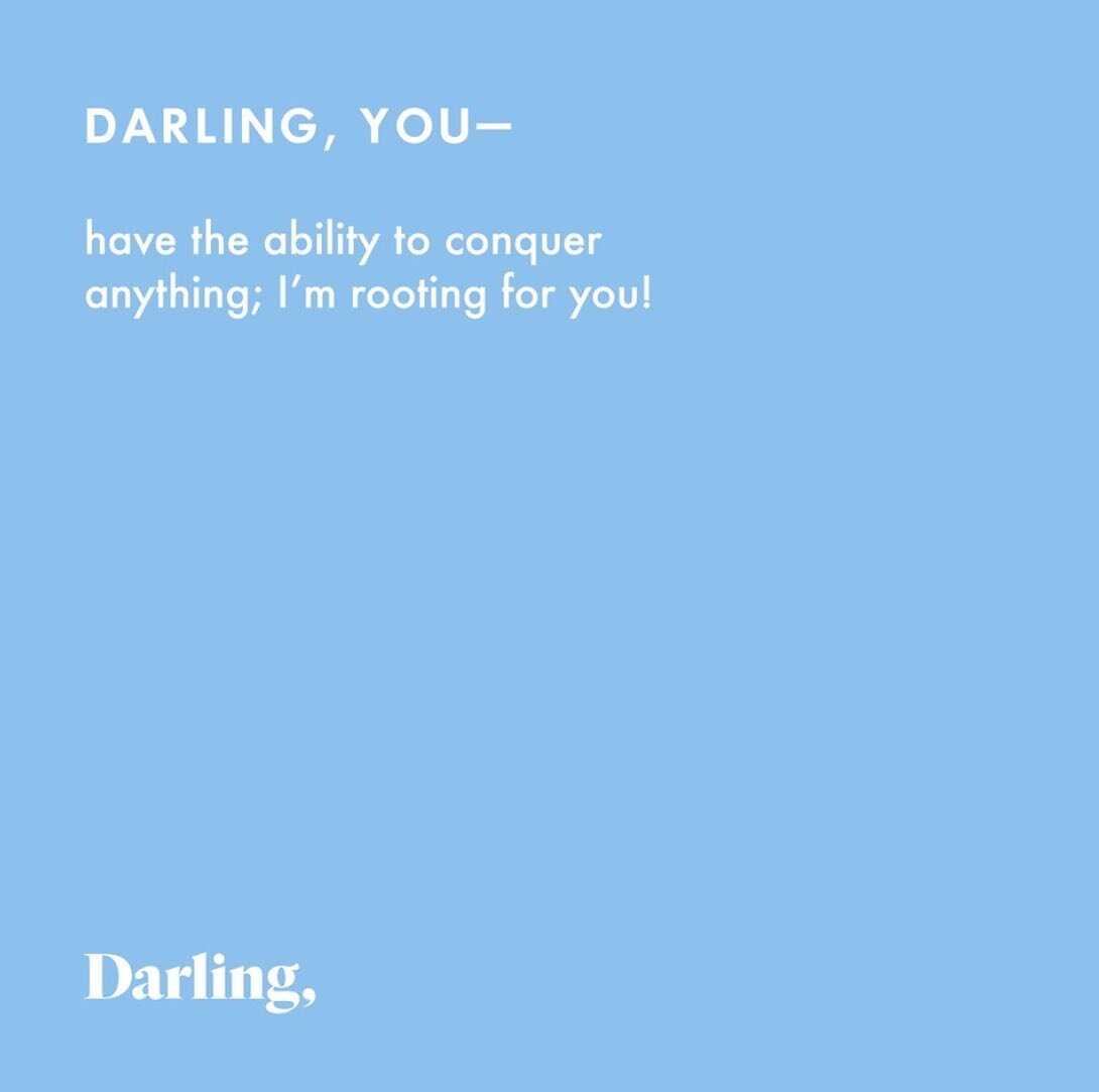A little Sunday reminder ✨
&bull;&bull;&bull;
#thatsdarling #sundaylovenote #darlingsociety