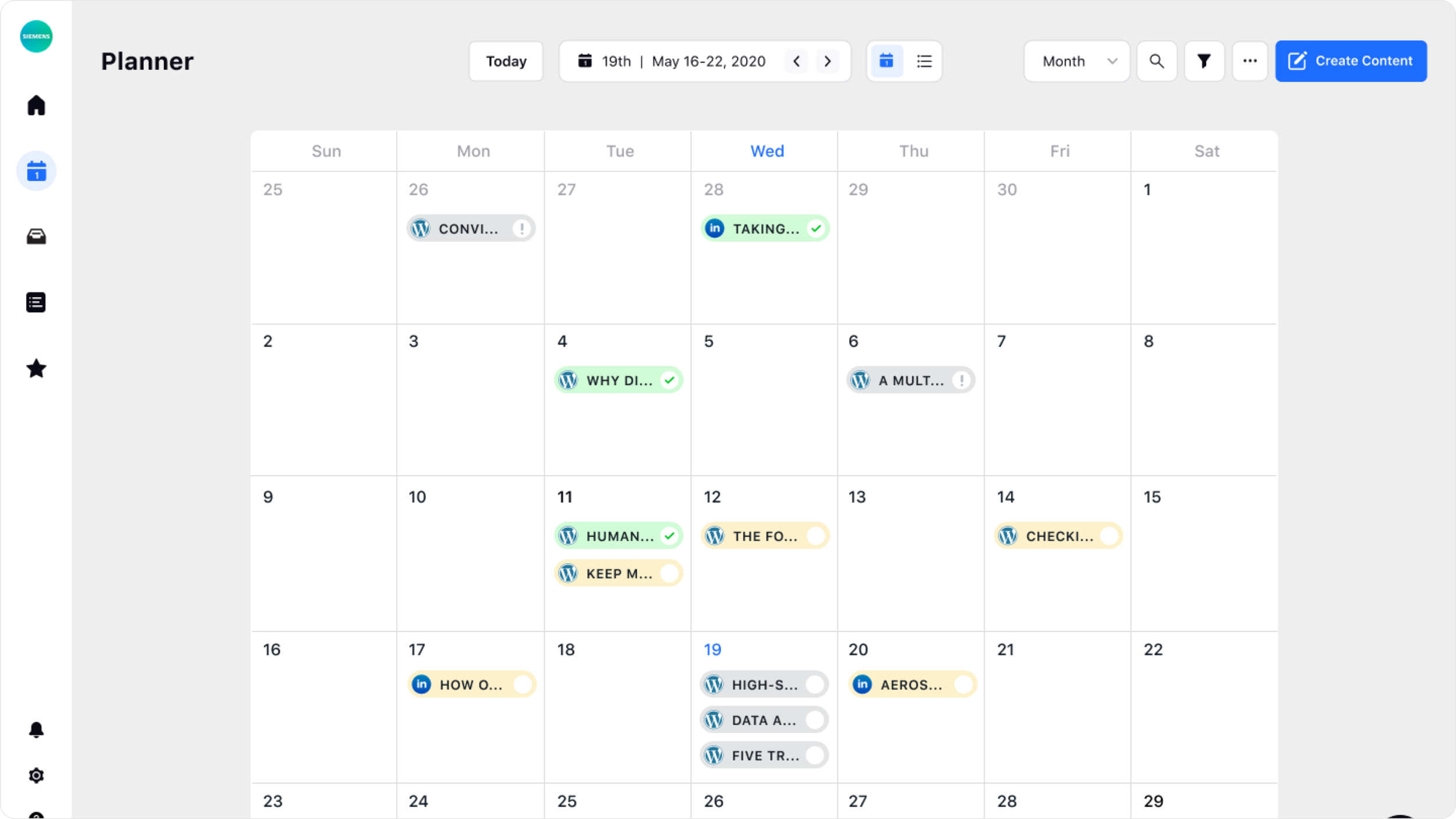 Planner Month View