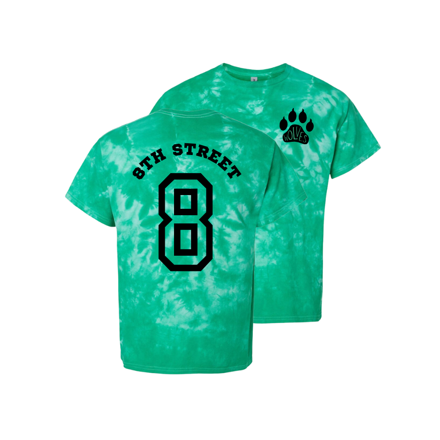 Green 8th Street Tee - Colorblast