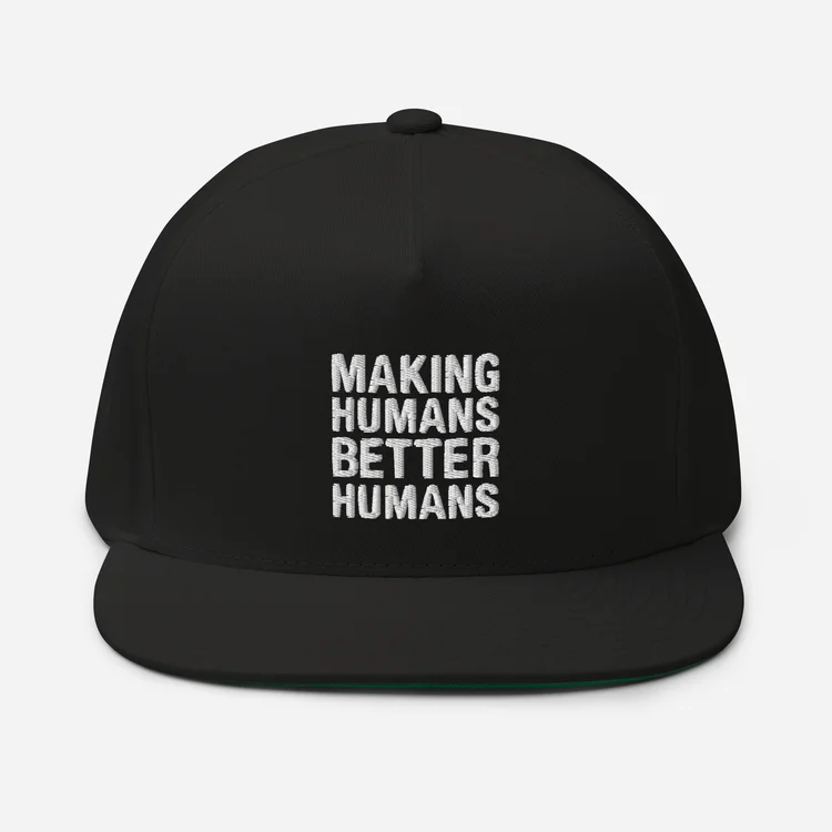 Flat Bill Cap Black