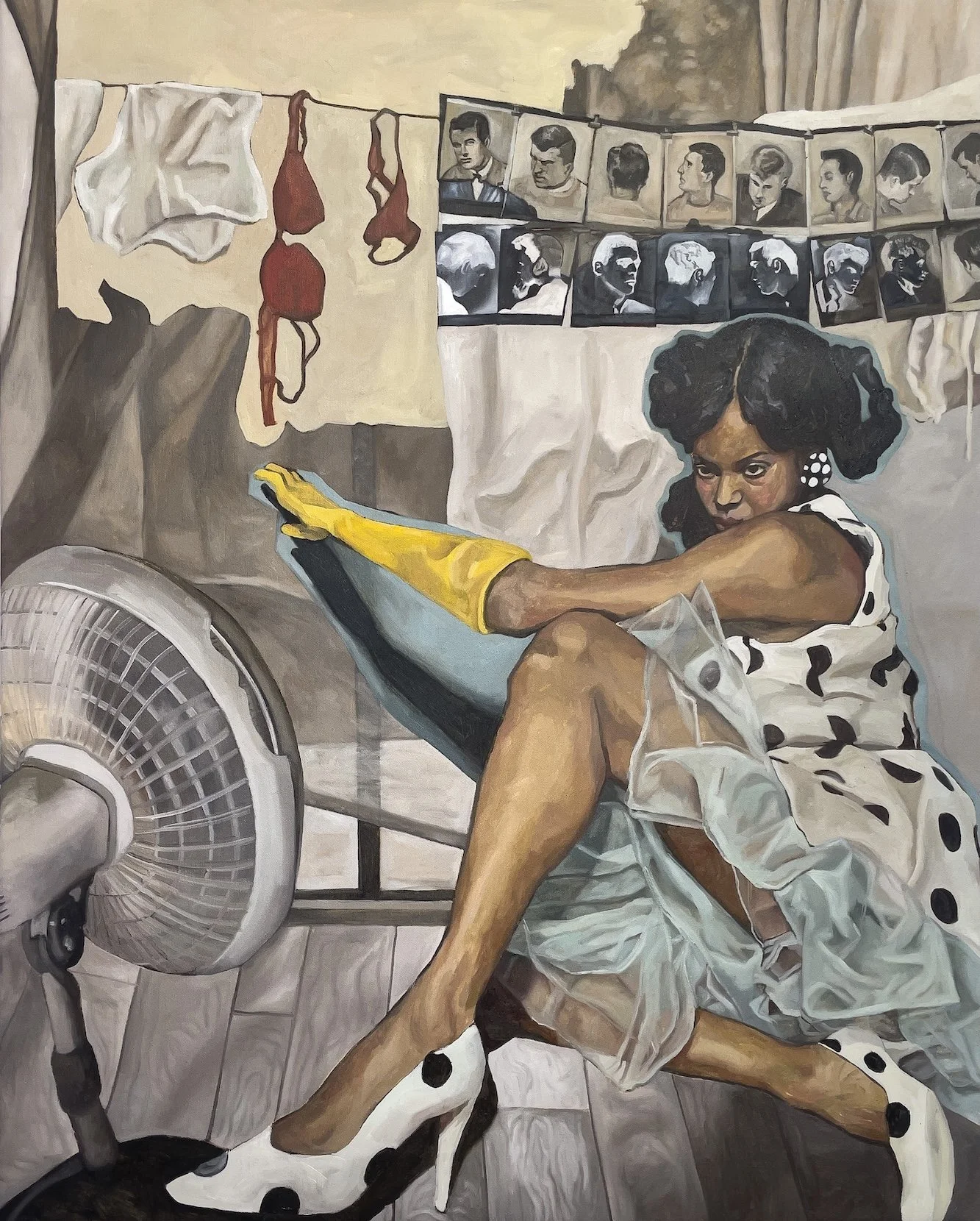 Here we go again (SOLD), oil paint on canvas, 100 x 80 cm, 2026