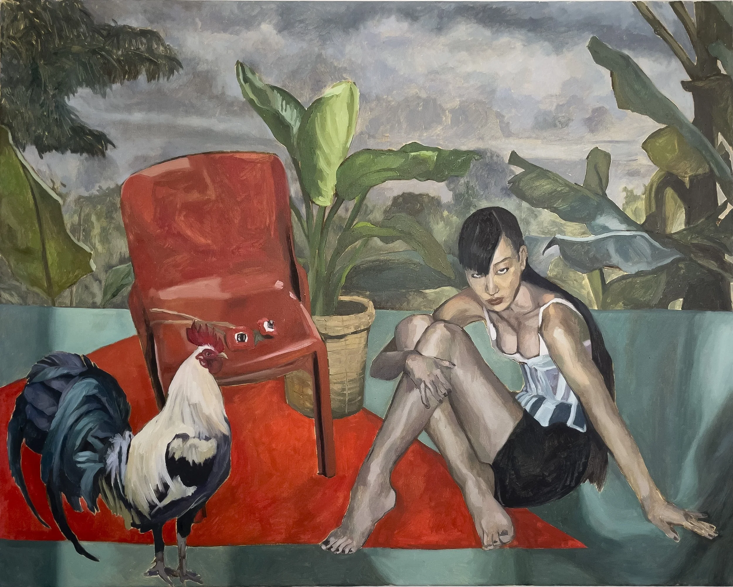 Send me a Postcard,
Oil paint on canvas,
100 x 80