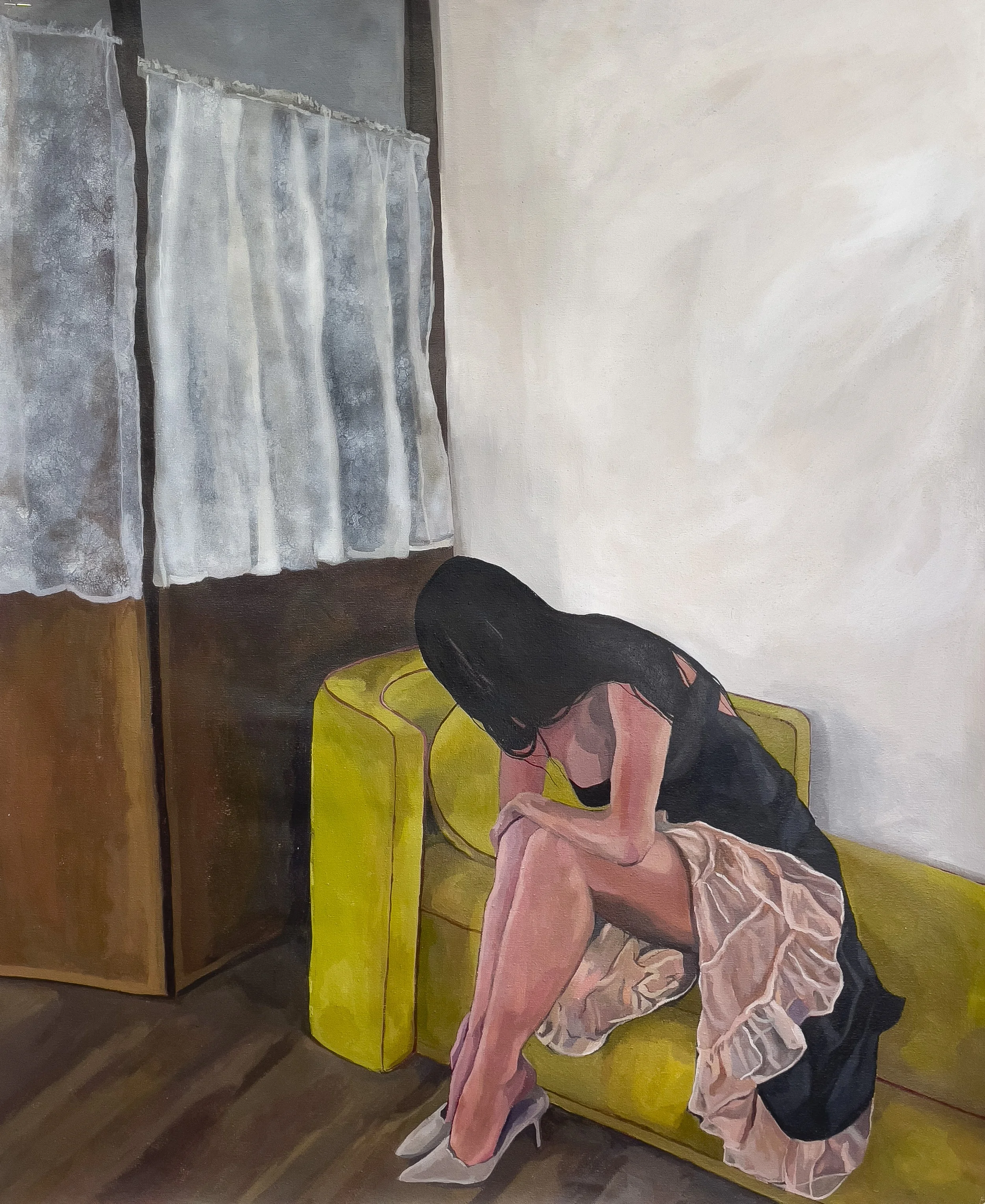 Heading Out, acrylic paint on canvas, 69 x 83 cm, 2025